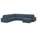 IKEA KIVIK КІВІК, кутовий диван, 5-місний з кушеткою, Синій. 794.847.16 фото thumb №1