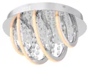 BRW Четырехпозиционный металлический потолочный светильник Gert серебристый 075888 фото thumb №1