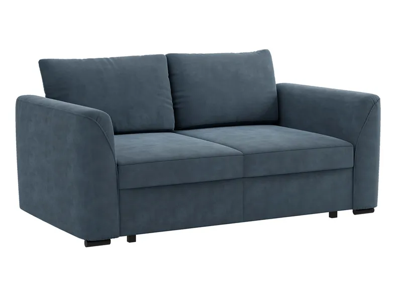 BRW Трехместный диван-кровать Rania велюровый синий, Шепот 12 SO3-RANIA-G1_BB73AB фото №3