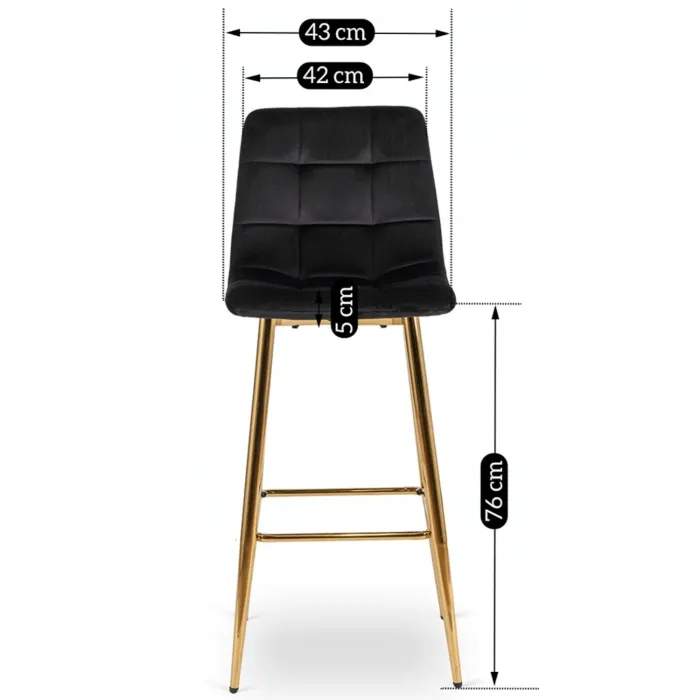 MEBEL ELITE Хокер ARIEL Black Velour фото №11