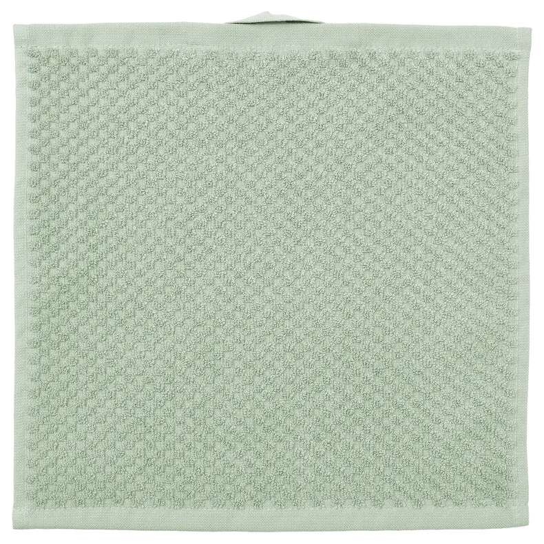 IKEA GULVIAL ГУЛЬВИАЛЬ, полотенце, Бледно-серо-зеленый, 30x30 см 005.797.36 фото №1