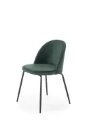 Кухонный стул бархатный HALMAR K314 Velvet, темно-зеленый фото thumb №1