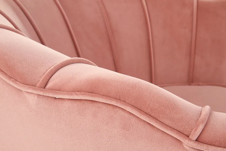 М'яке крісло HALMAR AMORINITO світло-рожевий/золотий фото №9