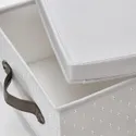 IKEA BLÄDDRARE БЛЕДДРАРЕ, коробка з кришкою, сірий/з малюнком, 25x35x15 см 804.743.92 фото thumb №4