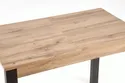 Обідній стіл розкладний HALMAR GINO 100-135x60 см, стільниця - дуб вотан, ніжки - чорні фото thumb №12