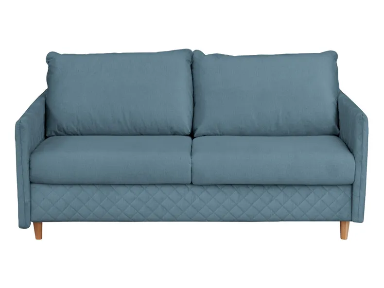 BRW Трехместный диван-кровать Sana велюр синий, Моноли 72 SO-SANA-3F-TK1_BC1177 фото №1
