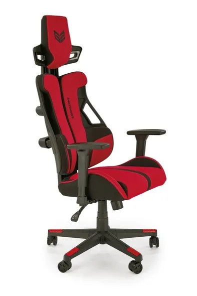 Крісло комп'ютерне офісне обертове HALMAR NITRO 2, червоний/чорний фото №1