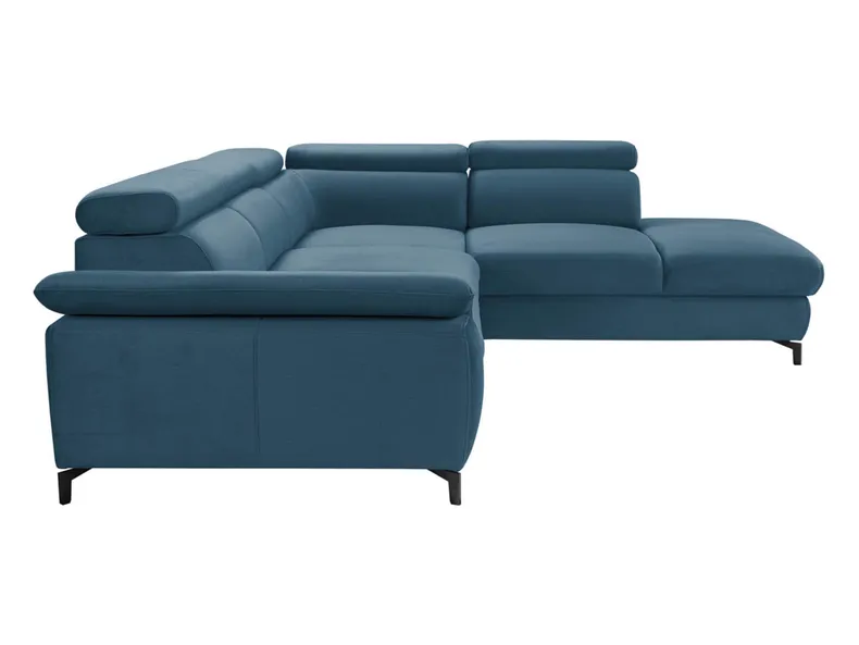 BRW Кутовий розкладний диван Алегра з ящиком для зберігання велюровий синій, Елемент 13 NA-ALEGRA-L-G2_B9CA45 фото №3