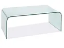 Скляний журнальний столик SIGNAL PRIAM A, прозорий, 60x120 фото thumb №1