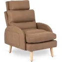 Кресло мягкое с подставкой для ног MEBEL ELITE HENRY, ткань: коричневый фото thumb №8