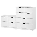 IKEA NORDLI НОРДЛІ, комод, 10 шухляд, білий, 160x99 см 292.480.10 фото thumb №1