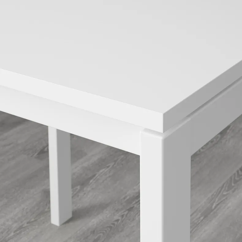 IKEA MELLTORP МЕЛЬТОРП / JANINGE ЯН-ИНГЕ, стол и 4 стула, белый / белый, 125 см 591.614.87 фото №3