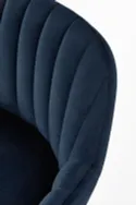 Барный стул HALMAR H93 ножки хокера - орех, обивка - темно-синий фото thumb №5