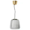 IKEA EVEDAL ЕВЕДАЛЬ, підвісний світильник, сірий, 28 см 903.612.57 фото thumb №1