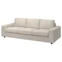 IKEA VIMLE ВИМЛЕ, 3-местный диван, с широкими подлокотниками / бежевый с пунцовым оттенком 694.013.35 фото thumb №1