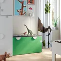 IKEA SMÅSTAD СМОСТАД, скамья с отделением для игрушек, белый / зелёный, 90x52x48 см 493.891.60 фото thumb №2