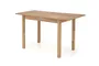 Обідній стіл розкладний HALMAR GINO 100-135x60 см, стільниця - дуб крафт, ніжки - дуб крафт фото