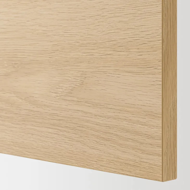 IKEA ENHET ЭНХЕТ, навесной шкаф с 2 полками / дверцей, белый / имит. дуб, 60x17x75 см 493.236.64 фото №3