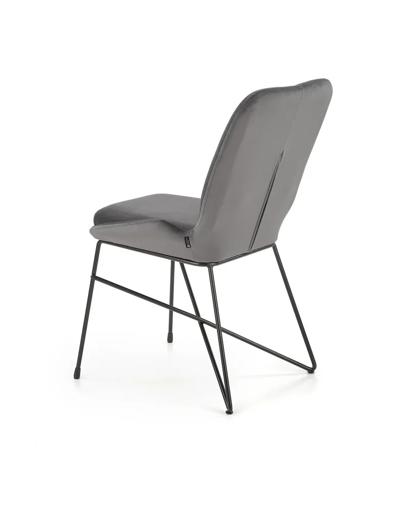 Кухонний стілець HALMAR K454 чорний, сірий фото №7
