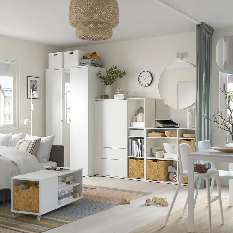 IKEA VIHALS ВІХАЛЬС, гардероб із 2 дверцятами, білий, 105x57x200 см 604.832.55 фото №4