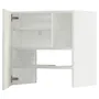 IKEA METOD МЕТОД, настінн шаф д / витяжки з полиц / дверц, білий / ВАЛЛЬСТЕНА білий, 60x60 см 195.073.01 фото