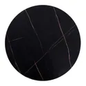 Журнальний стіл круглий HALMAR ANTICA 80x80 см, стільниця - чорний мармур, каркас - чорний фото thumb №3