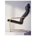 IKEA POÄNG ПОЕНГ, крісло, березовий шпон / ГЛОСЕ темно-коричневий 898.291.19 фото thumb №7