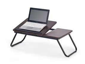 Столик для ноутбука HALMAR B19 горіх, чорний фото