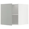 IKEA METOD МЕТОД, верхня шафа для холодильн / мороз кам, білий / Хавсторп світло-сірий, 60x60 см 295.389.53 фото thumb №1