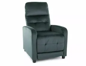 Розкладне крісло оксамитове SIGNAL OTUS Velvet, Bluvel 78 - зелений фото