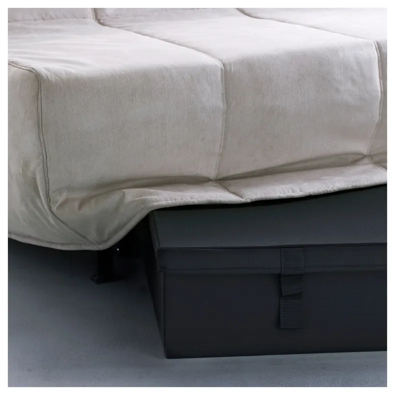 IKEA LYCKSELE ЛЮККСЕЛЕ, коробка для 2-місного дивана-ліжка, чорний 601.169.60 фото №2