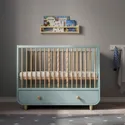IKEA MYLLRA МЮЛЛРА, детская кроватка с ящиком, светло-бирюзовый, 60x120 см 804.626.19 фото thumb №8