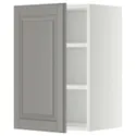 IKEA METOD МЕТОД, навесной шкаф с полками, белый / бодбинский серый, 40x60 см 294.609.73 фото thumb №1