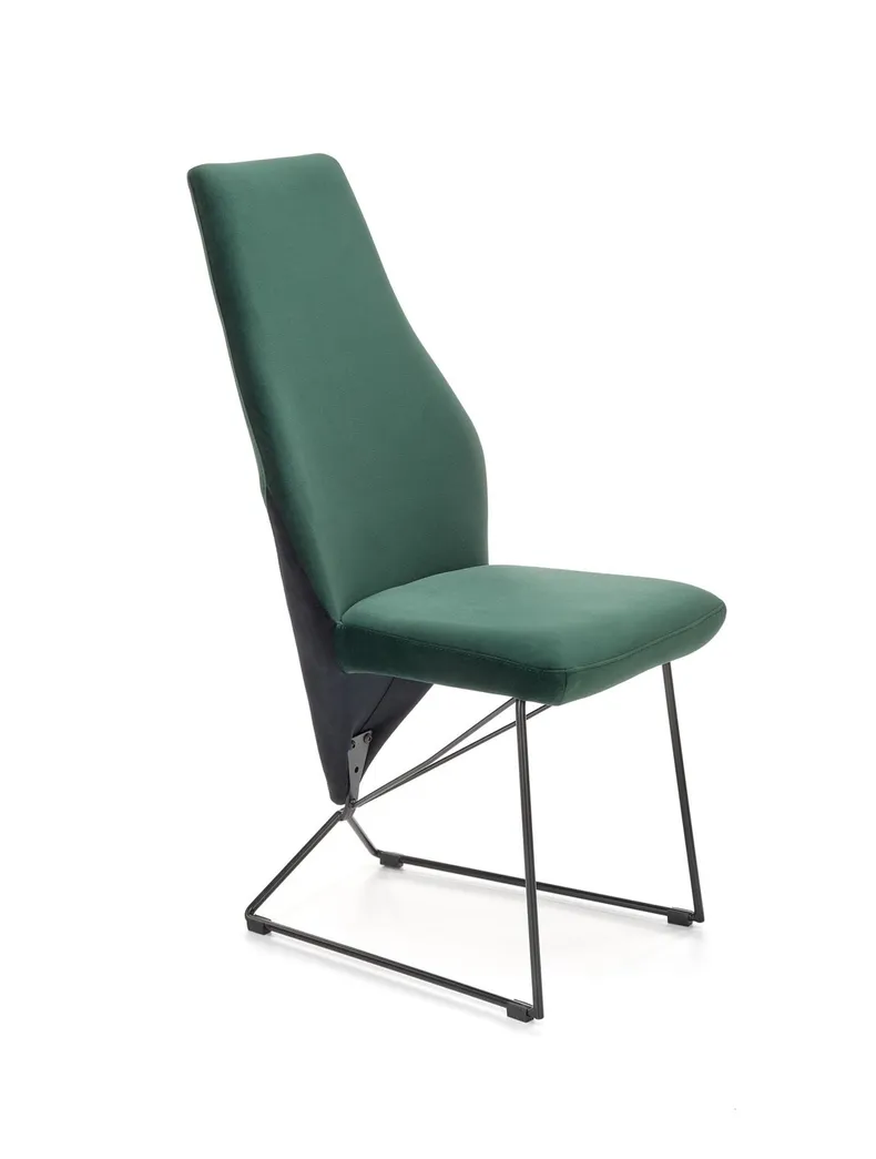 Кухонний стілець HALMAR K485 темно-зелений, чорний фото №3