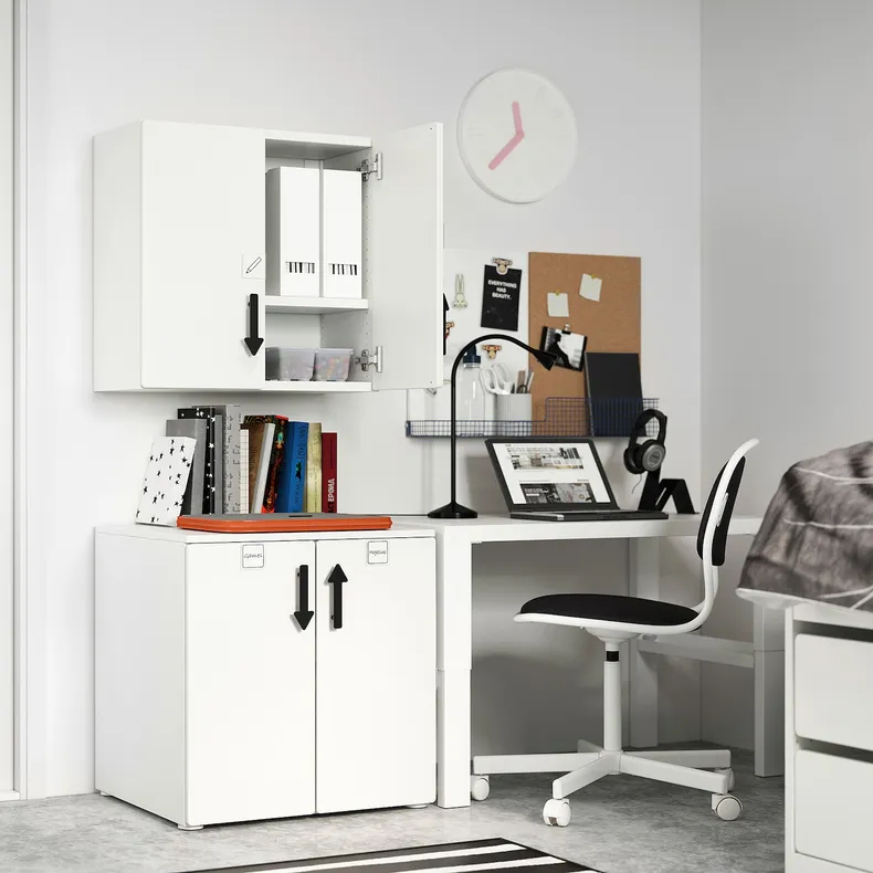 IKEA SMÅSTAD СМОСТАД, навесной шкаф, белый с 1 полкой, 60x32x60 см 393.884.44 фото №3