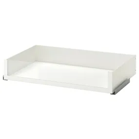 IKEA KOMPLEMENT КОМПЛИМЕНТ, ящик со стеклянной фронтал панелью, белый, 100x58 см 202.467.08 фото