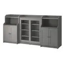 IKEA HAUGA ХАУГА, комбинация д / хранения, серый, 244x46x116 см 093.886.43 фото thumb №1