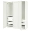 IKEA PAX ПАКС / GULLABERG ГУЛЛАБЕРГ, гардероб, комбинация, белый/белый, 150x60x201 см 395.635.22 фото thumb №1