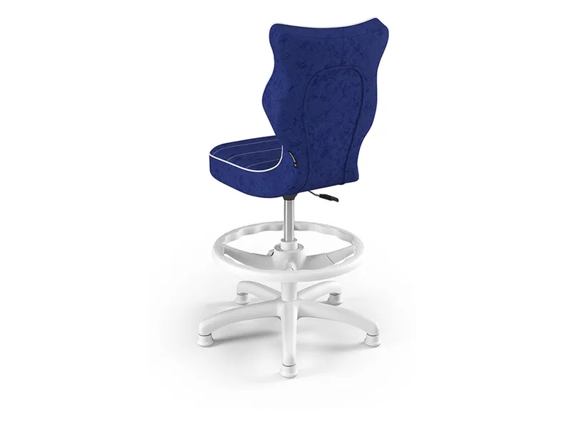 BRW Дитячий стілець з підставкою для ніг синій розмір 4 OBR_PETIT_BIALY_ROZM.4_WK+P_VISTO_06 фото №3