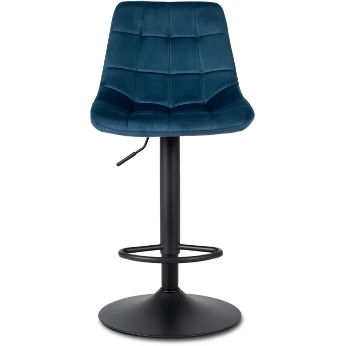 Барний стілець оксамитовий MEBEL ELITE ARCOS 2 Velvet, темно-синій фото №7