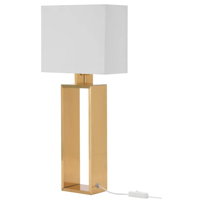 IKEA STILTJE СТІЛЬТЙЕ, настільна лампа, кремовий / латунний колір 103.999.09 фото №1