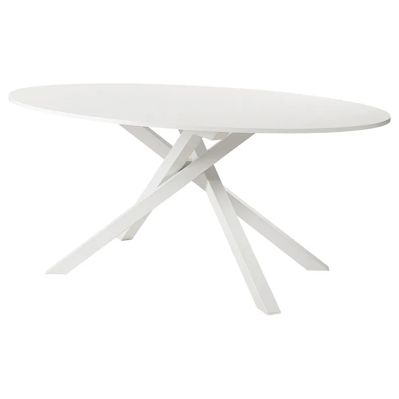 IKEA MARIEDAMM МАРІЕДАММ, стіл, білий / імітація каменю білий, 180x100 см 405.563.18 фото №1