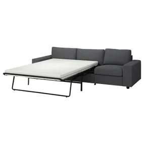 IKEA VIMLE ВІМЛЕ, 3-місний диван-ліжко, з широкими підлокітниками/ХАЛЛАРП сірий 195.370.96 фото