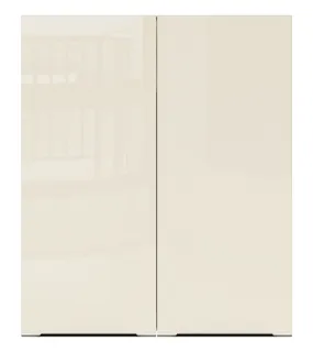 BRW Кухонный верхний шкаф Sole L6 80 см с выдвижным ящиком двухдверный магнолия жемчуг, альпийский белый/жемчуг магнолии FM_GC_80/95_L/P-BAL/MAPE фото