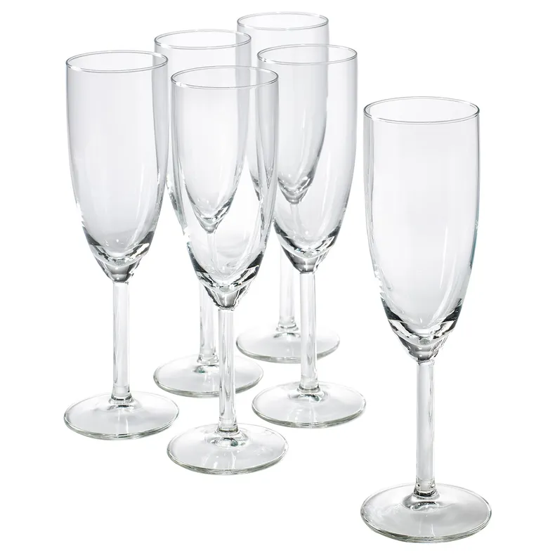 IKEA SVALKA СВАЛЬК, бокал для шампанского, прозрачное стекло, 21 сл 500.151.22 фото №1
