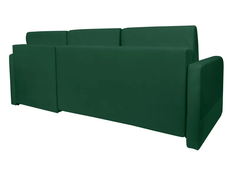BRW Двосторонній розкладний кутовий диван Ritmo з велюровим зеленим ящиком для зберігання, Маніла 35 Зелений/Онтаріо 35 NA-RITMO-LX_2DL.URC-G2_BB880F фото №4