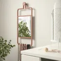 IKEA GRANVÅG ГРАНВОГ, дзеркало, настінне кріплення / рожевий, 22x48 см 505.109.85 фото thumb №2