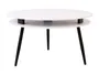 Стол обеденный BRW Fredo, 90 см, белый/черный BIALY фото