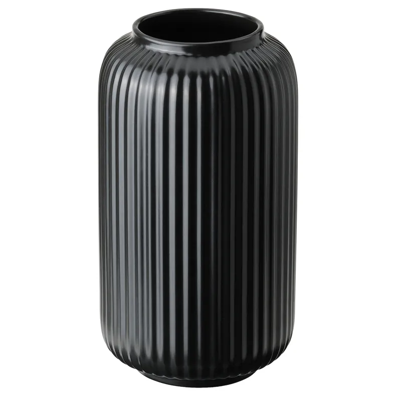 IKEA STILREN СТІЛЬРЕН, ваза, чорний, 22 см 305.627.82 фото №1