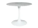 Обеденный Столик SIGNAL ESPERO, белый, 90x90 фото thumb №1